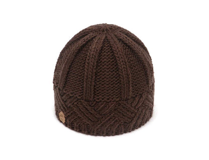 Men's and Women's Retro Style Diamond-check Coarse Knitwear Hats