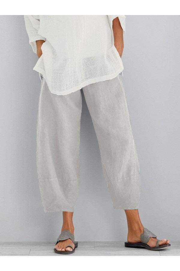 Spring Summer Casual Cotton Pants for Women