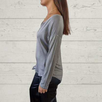 Casual V-neck Thin Top