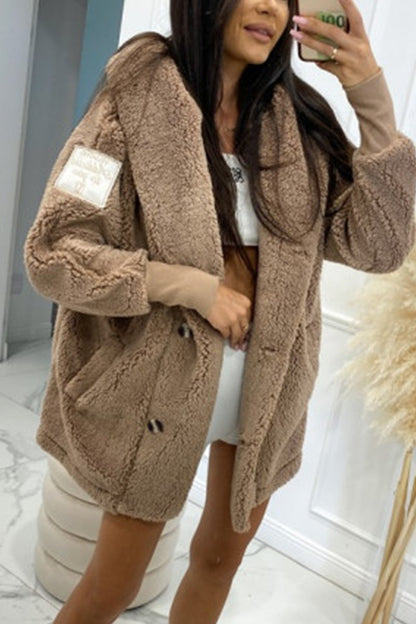 Women's Plush Hooded Jacket