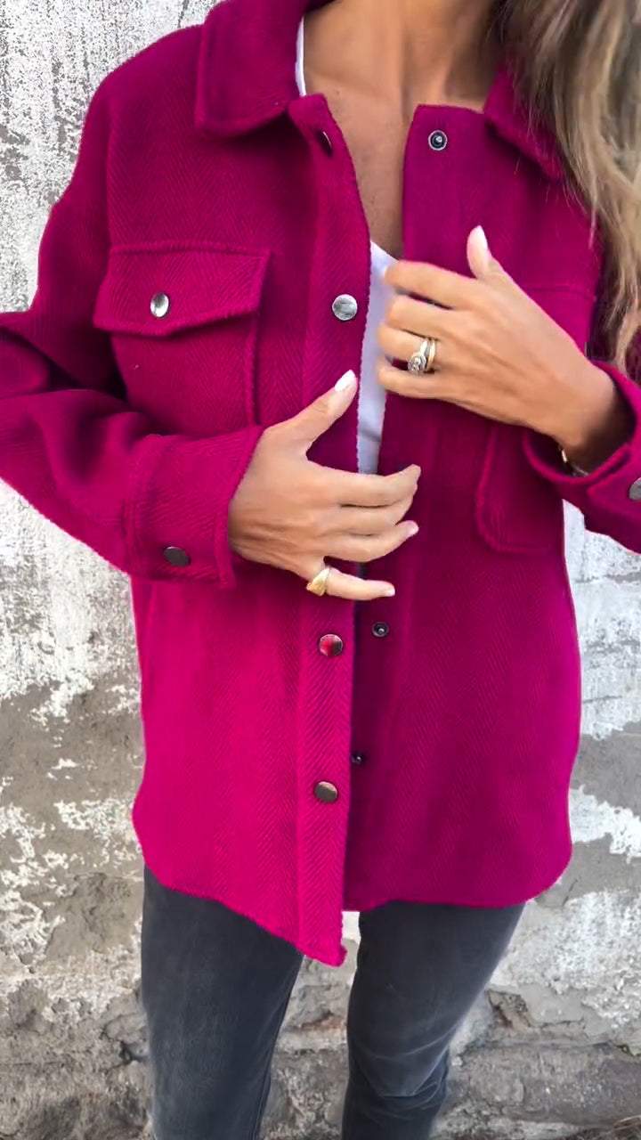 Women's Autumn Lapel Long-sleeved Casual Jacket