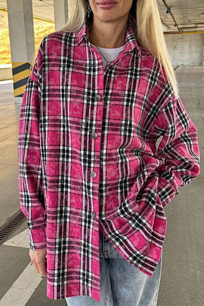 Women's Plaid Casual Shirt Tops