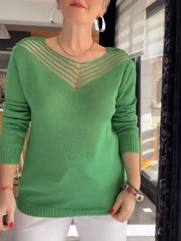 Women's V-neck Comfortable Knitted Top