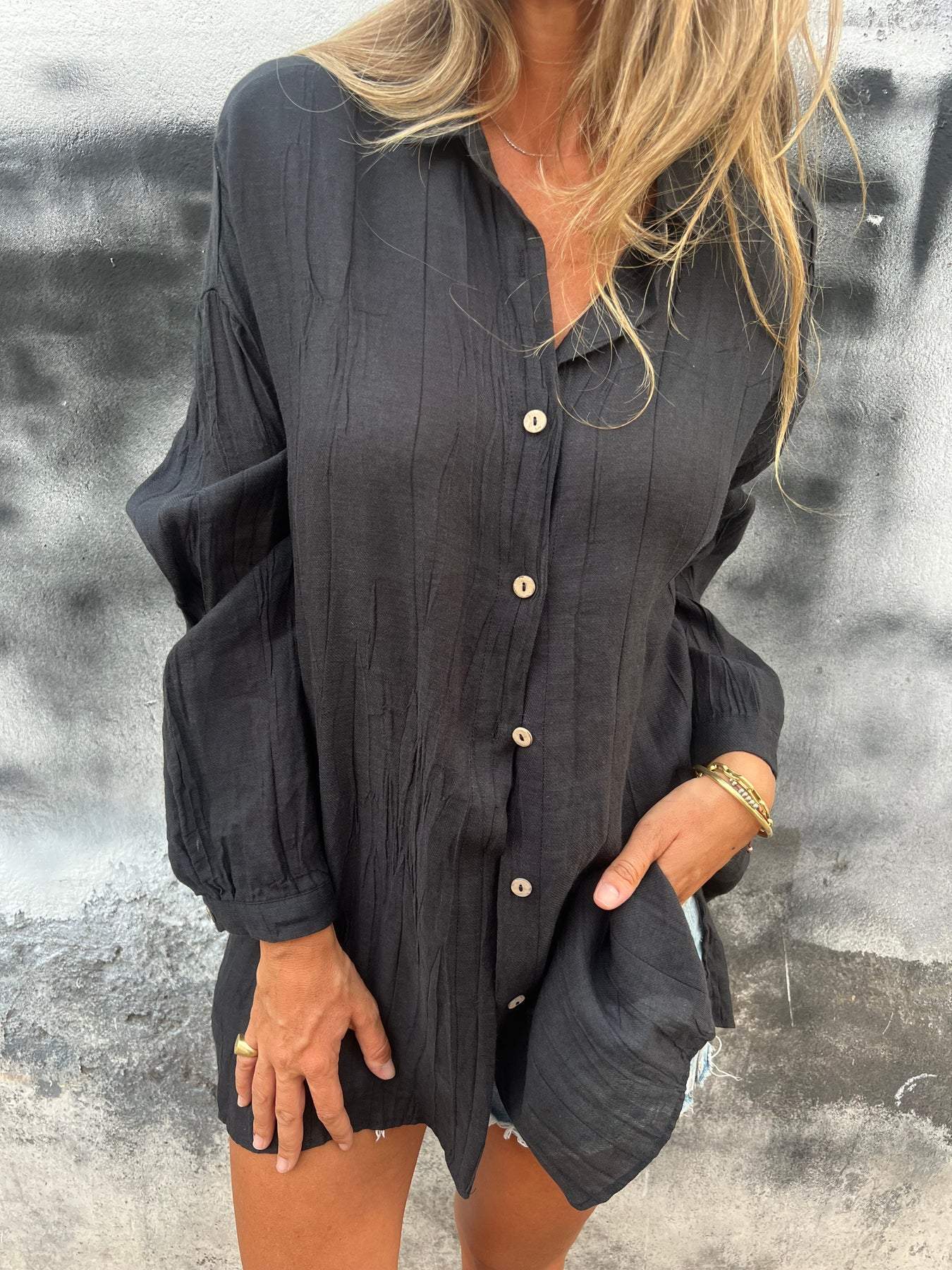 Women's Lapel Long Sleeve Shirt