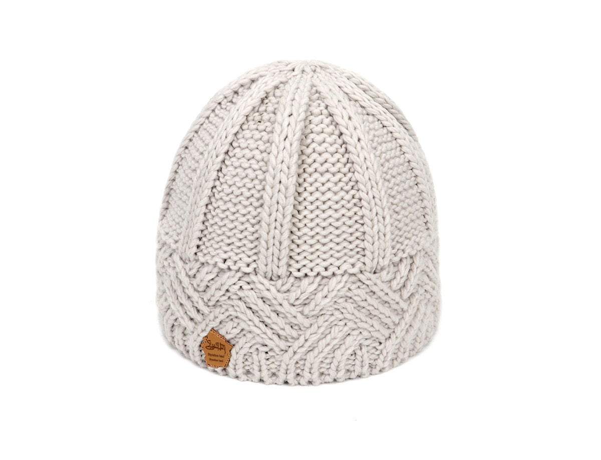 Men's and Women's Retro Style Diamond-check Coarse Knitwear Hats