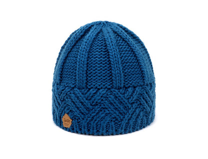 Men's and Women's Retro Style Diamond-check Coarse Knitwear Hats