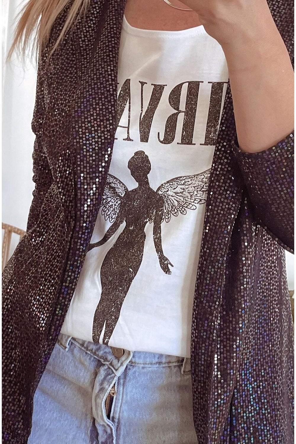 Women's Sequined Cardigan Jacket