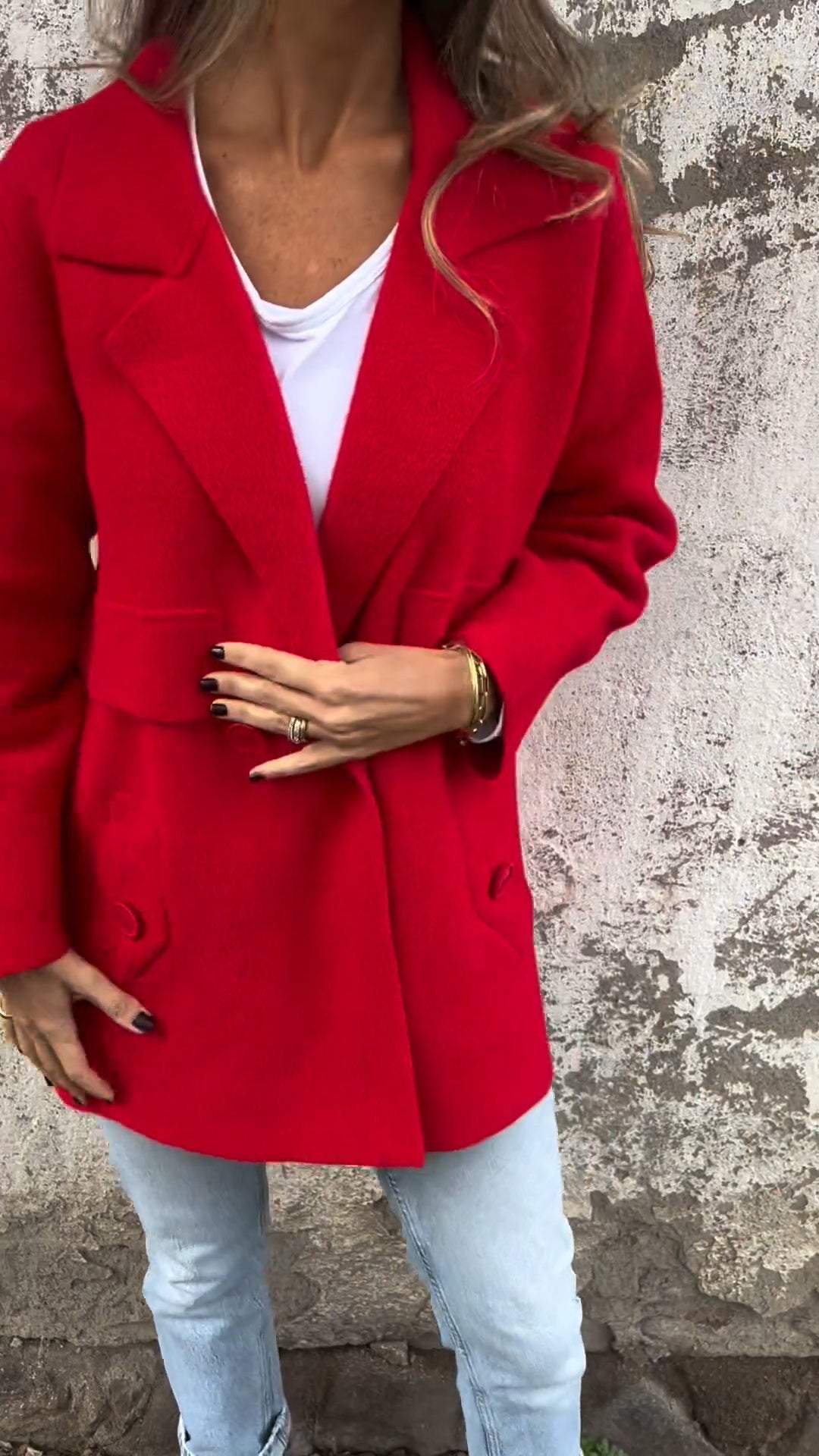 Women's Autumn and Winter Lapel Long-sleeved Casual Jacket