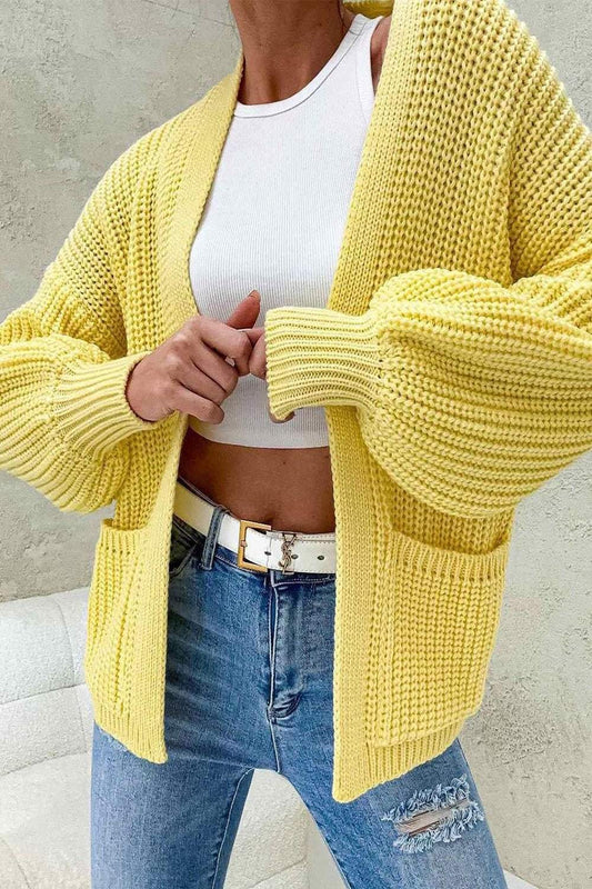 Women's Solid Color Casual Sweater Cardigan