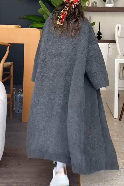 Women's Simple Long Sleeve Fur Cardigan