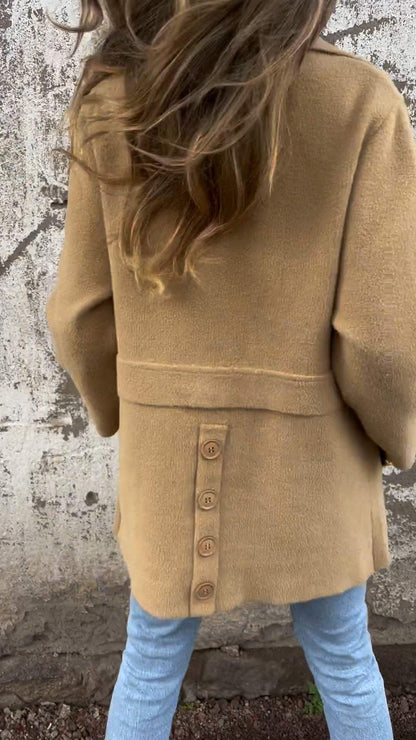 Women's Autumn and Winter Lapel Long-sleeved Casual Jacket