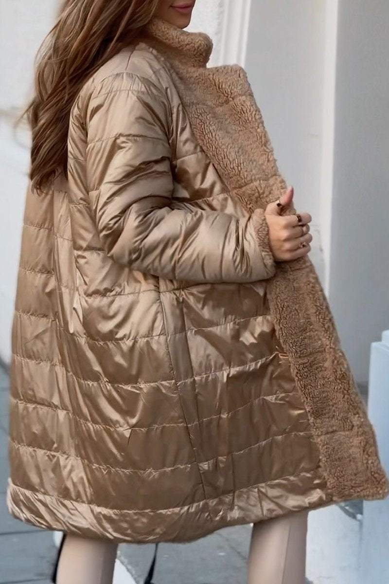 Women's Lapel Reversible Winter Coat