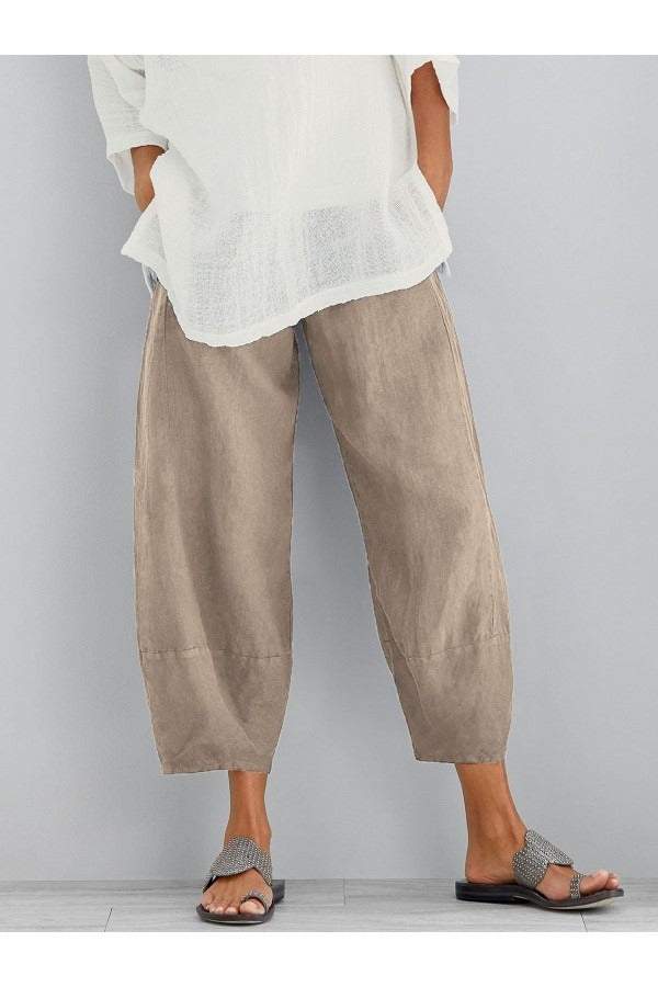 Spring Summer Casual Cotton Pants for Women