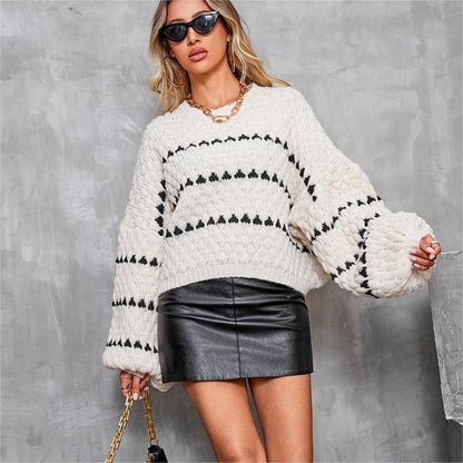 Black Heart Knit Sweater