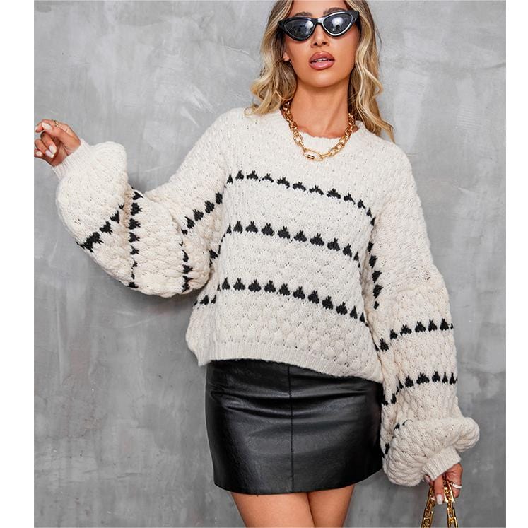 Black Heart Knit Sweater