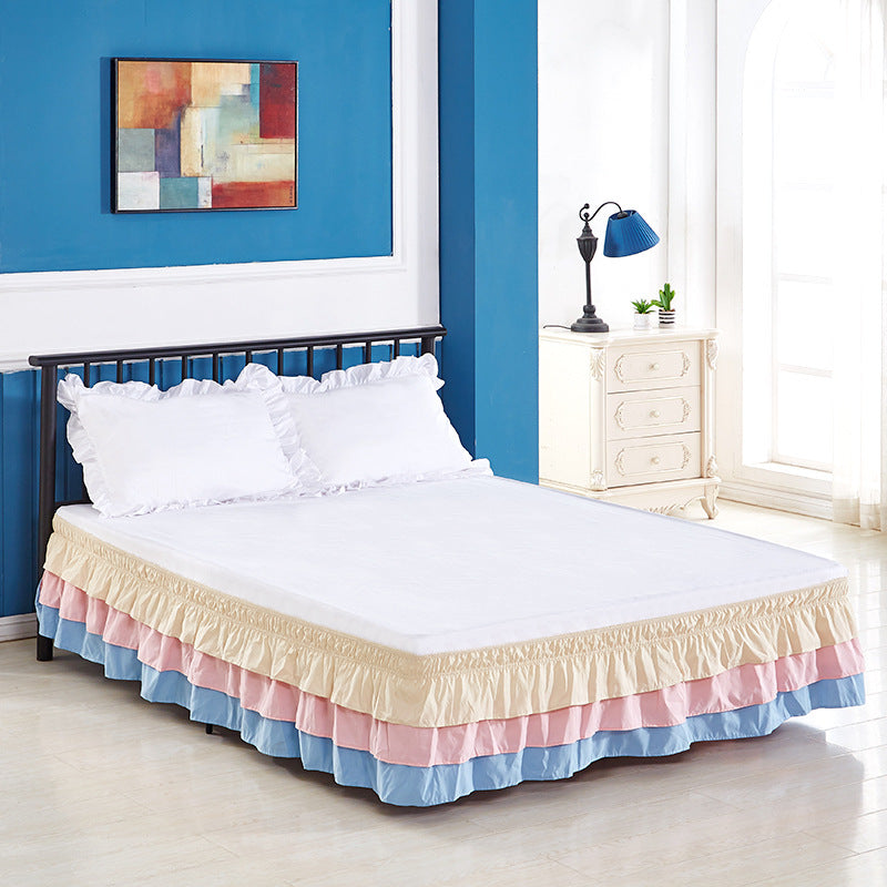 Ruffle Elastic Bed Skirt