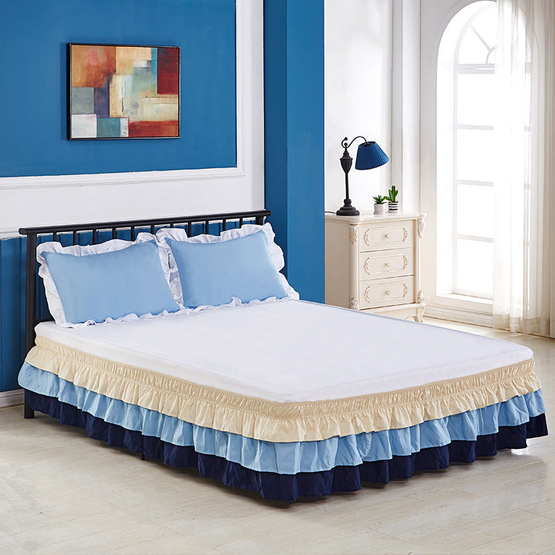 Ruffle Elastic Bed Skirt