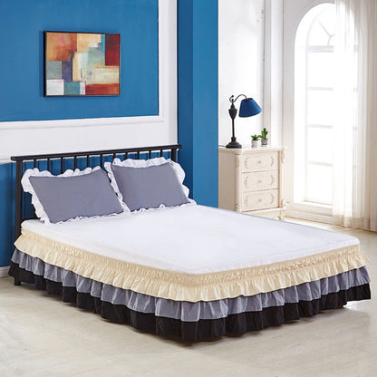 Ruffle Elastic Bed Skirt