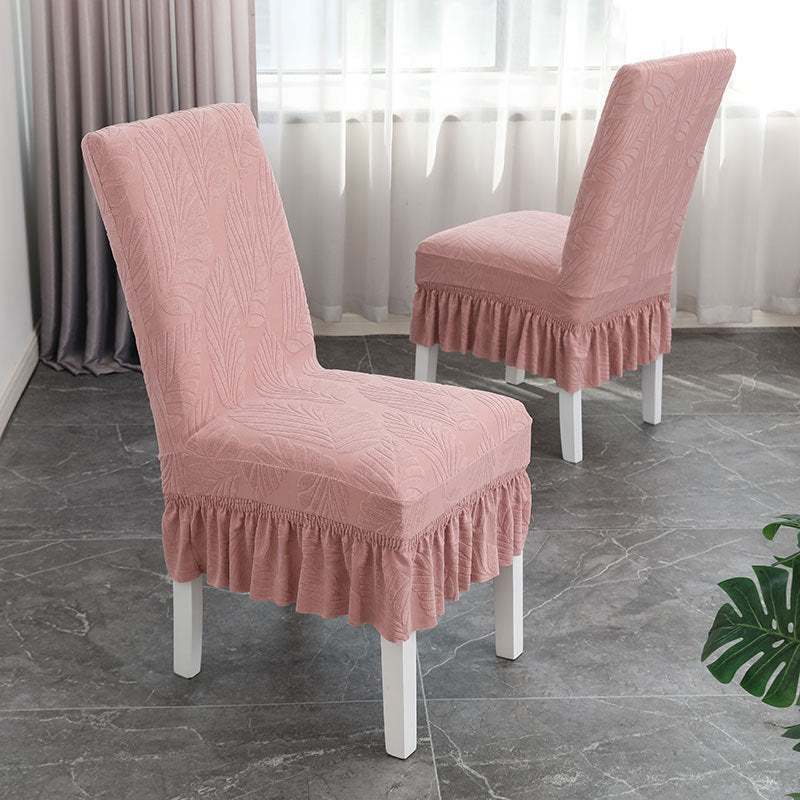 Fashion Jacquard Dining Stretch Chair Skirt Covers