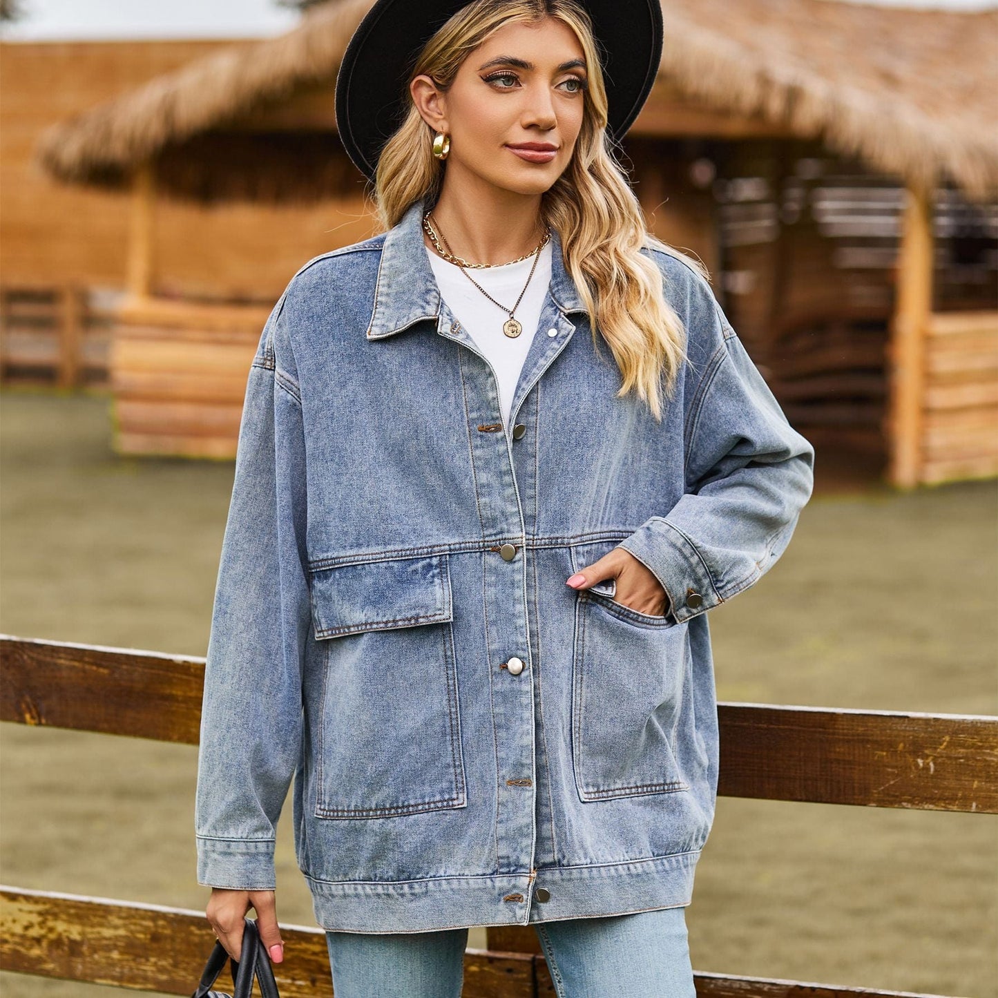 Zoe Oversized Denim Jacket