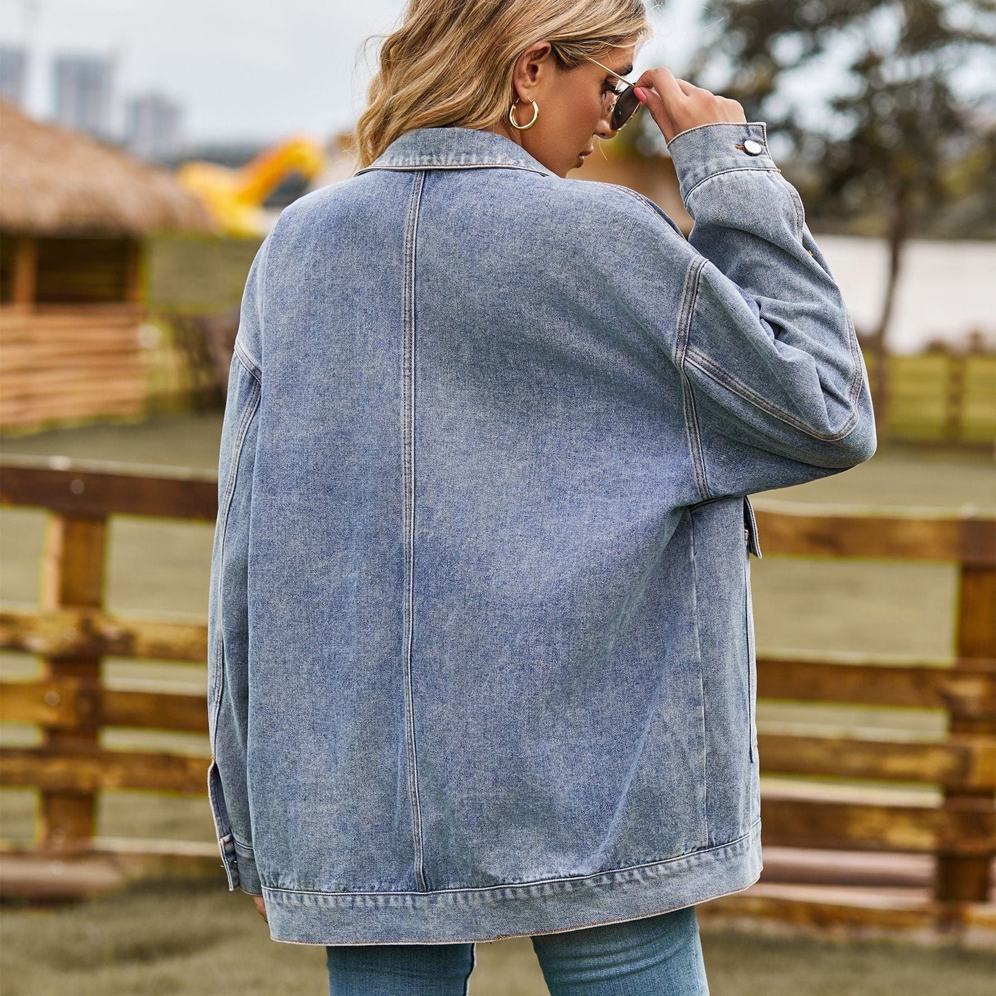 Zoe Oversized Denim Jacket