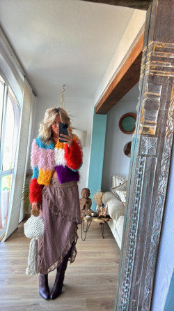 Snap-Button Multicolor Jacket