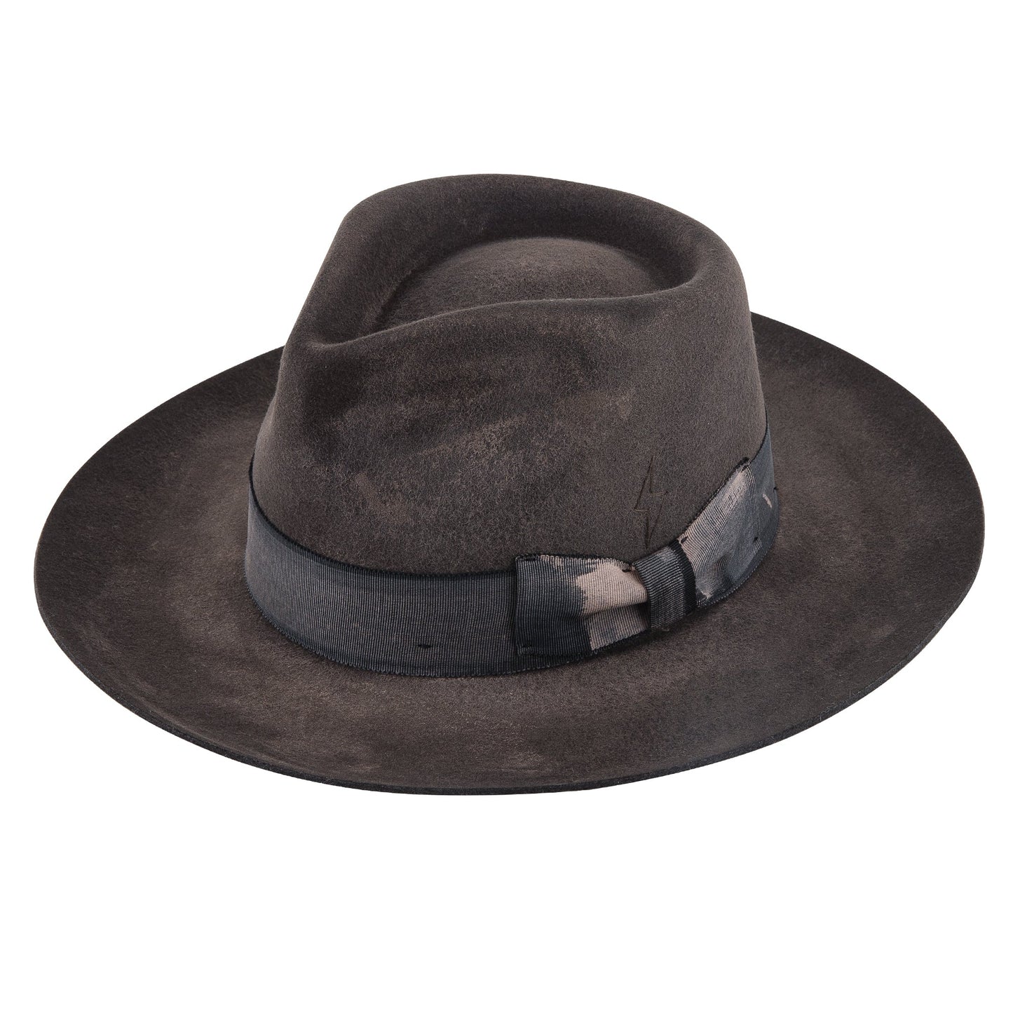 Ash Distressed Fedora Hat