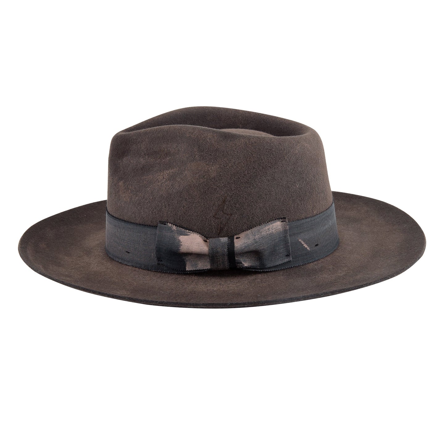 Ash Distressed Fedora Hat