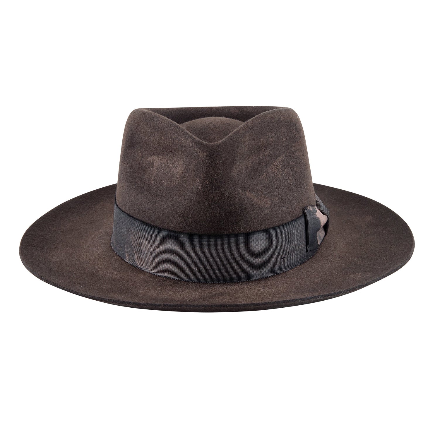 Ash Distressed Fedora Hat