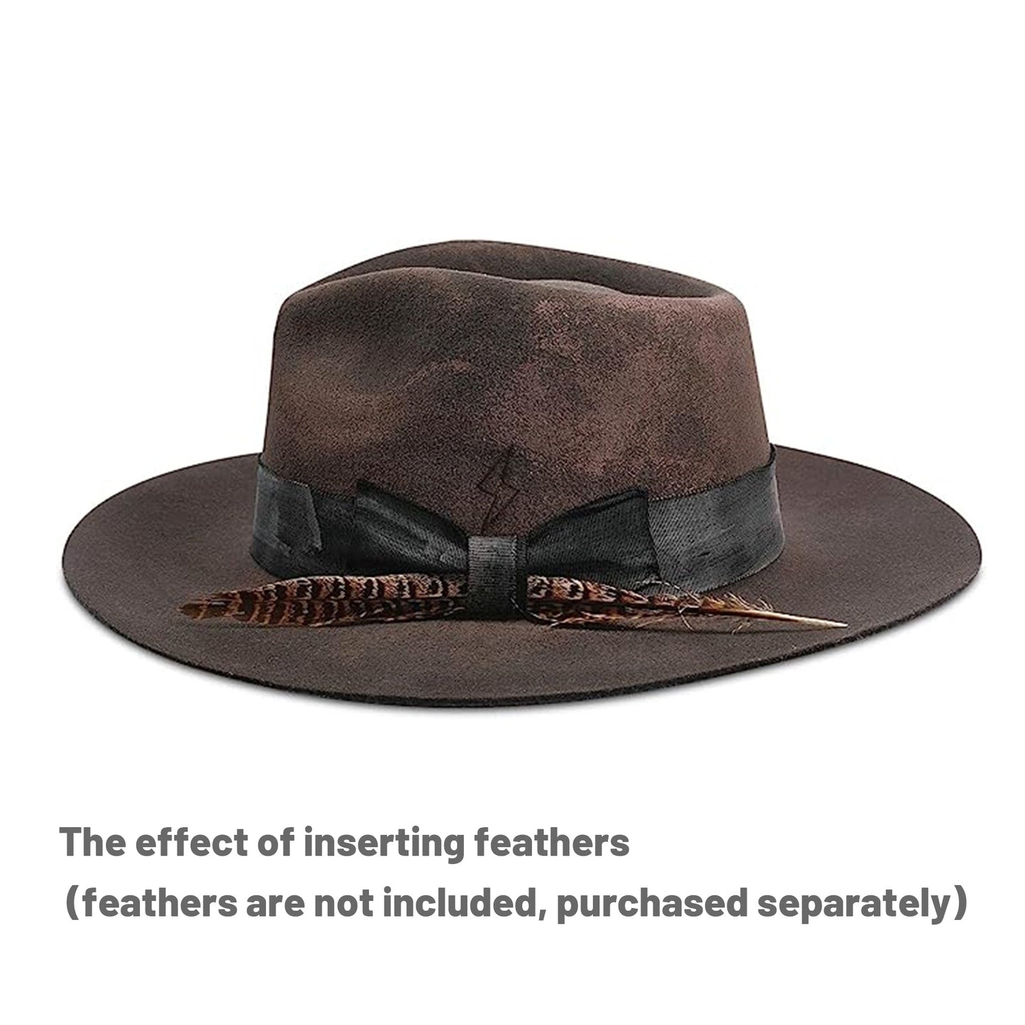 Ash Distressed Fedora Hat