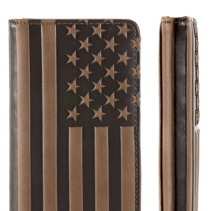 Patriotic Collection Men's Bifold Long PU Leather Wallet