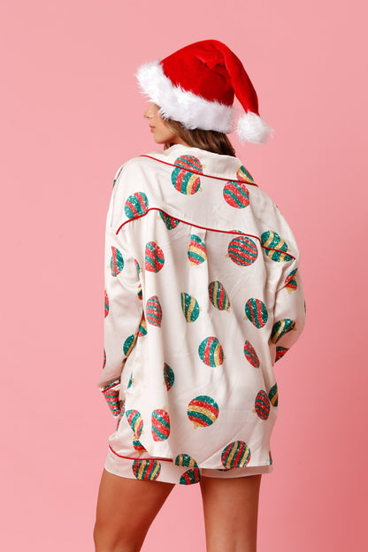 Christmas Print Pajama Set