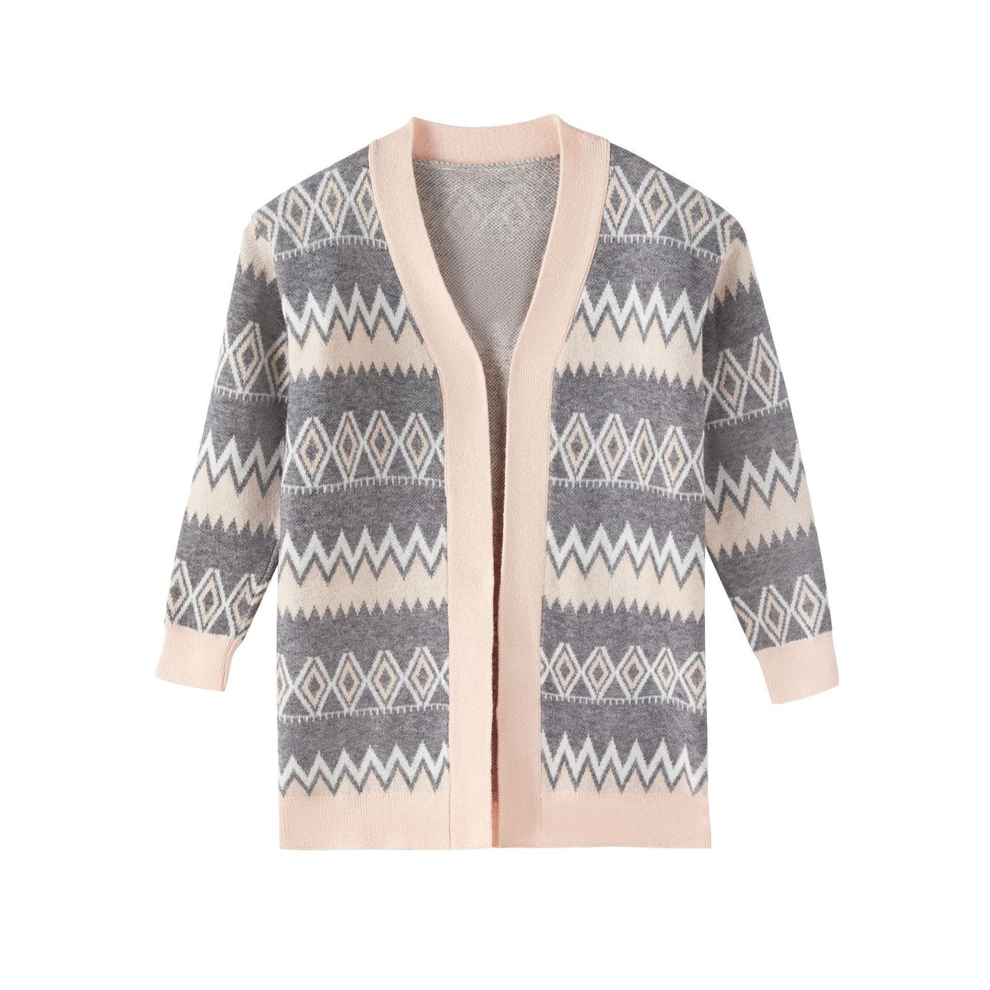 Claire Geometric Print Cardigan