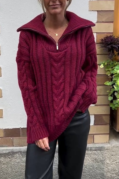 Women's solid color turtleneck