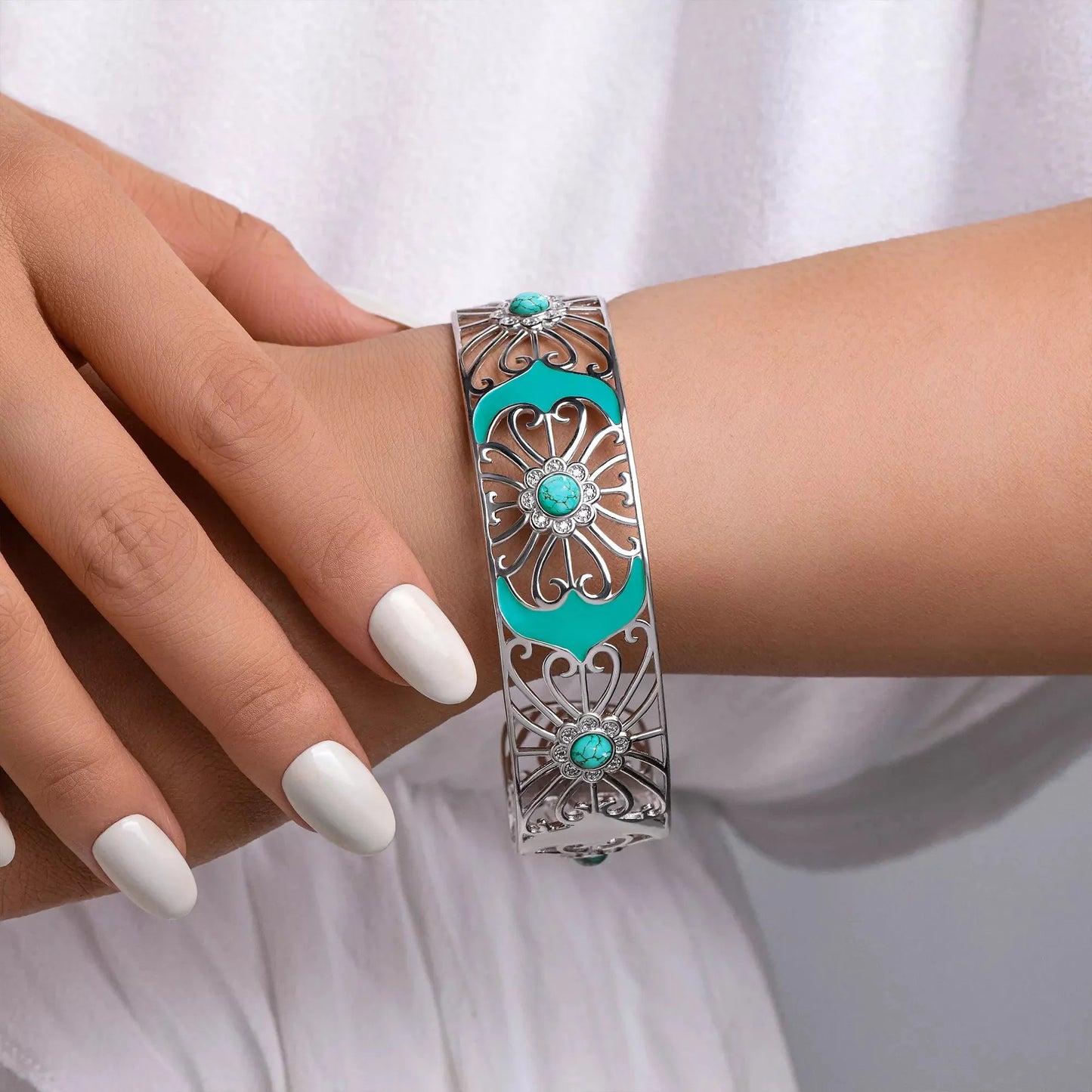 Prairie Flower Cuff Bracelet