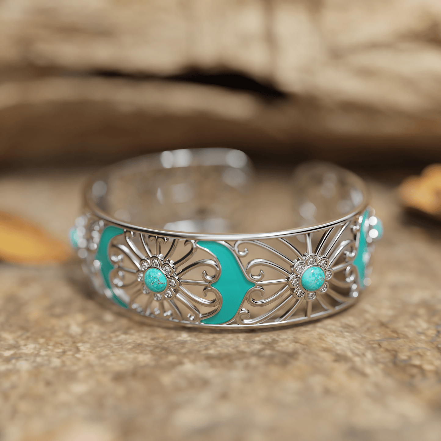 Prairie Flower Cuff Bracelet