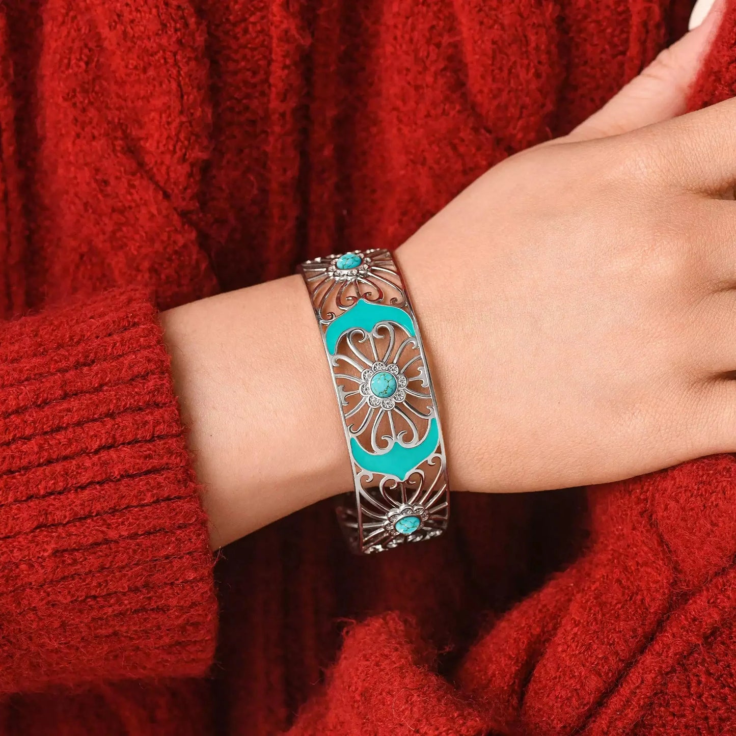 Prairie Flower Cuff Bracelet