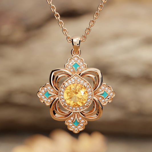 Prairie Insignia Necklace - Citrine