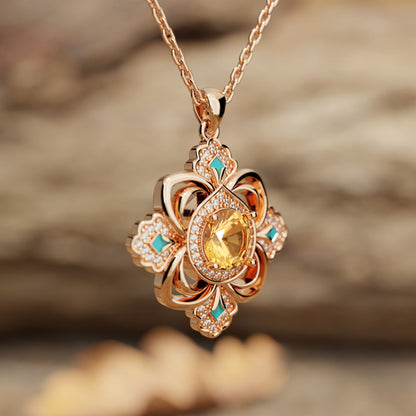 Prairie Insignia Necklace - Citrine