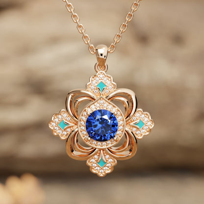 Prairie Insignia Necklace - Sapphire