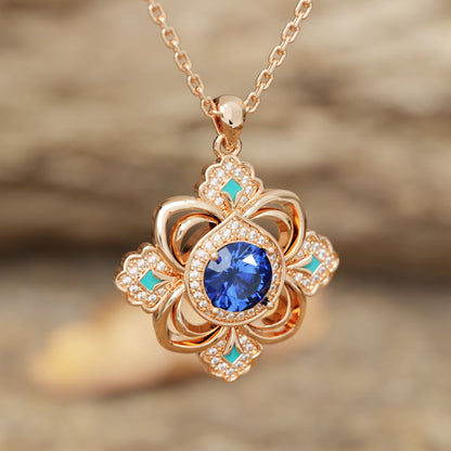 Prairie Insignia Necklace - Sapphire