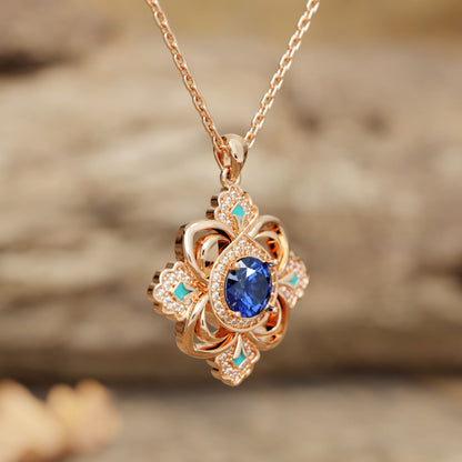 Prairie Insignia Necklace - Sapphire