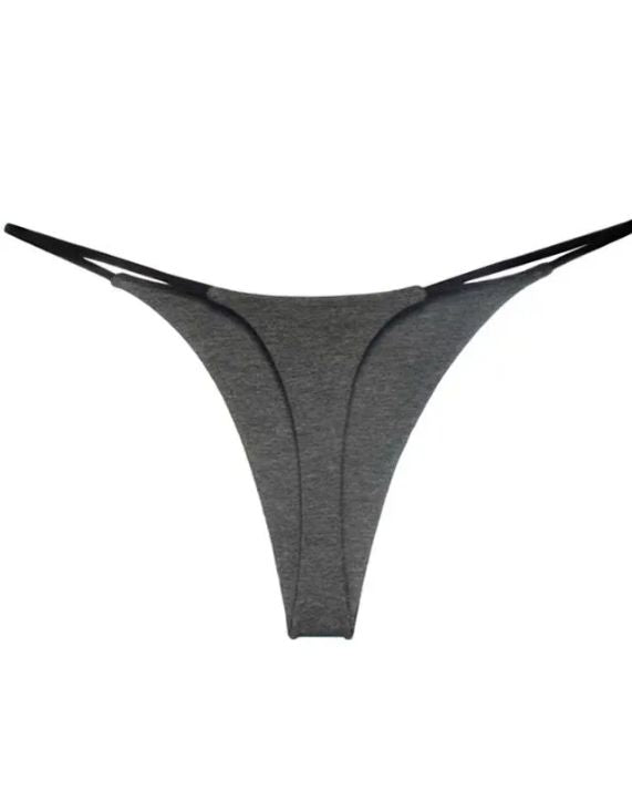 Female Solid Color T-back Thong