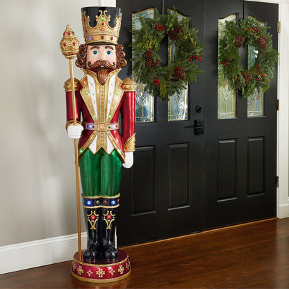 6' Life-Size LED Christmas Nutcracker