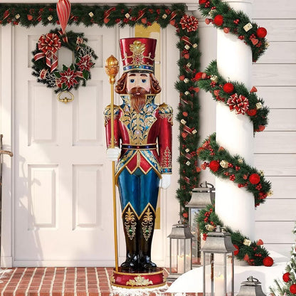 6' Life-Size LED Christmas Nutcracker