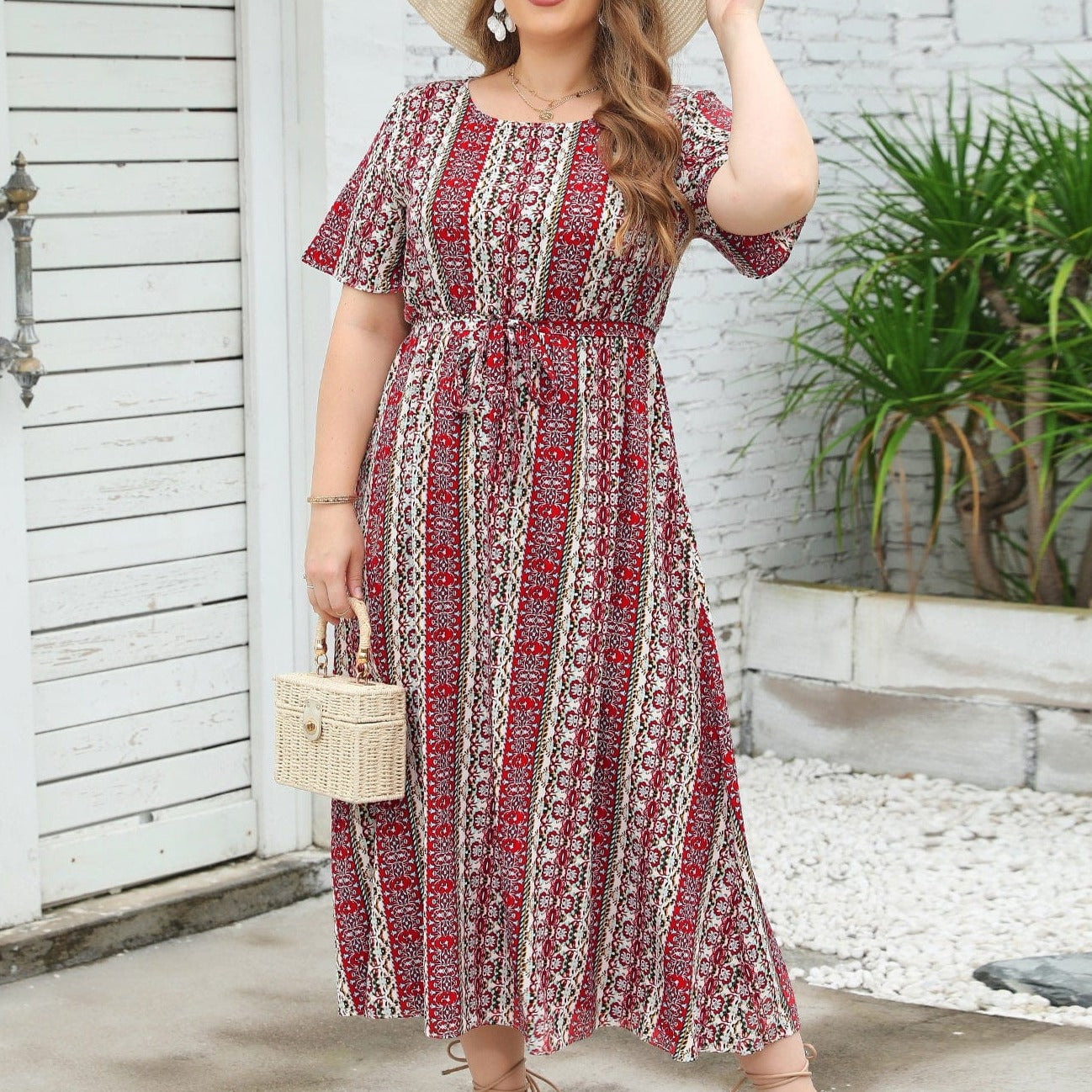 Plus Size Delilah Midi Dress