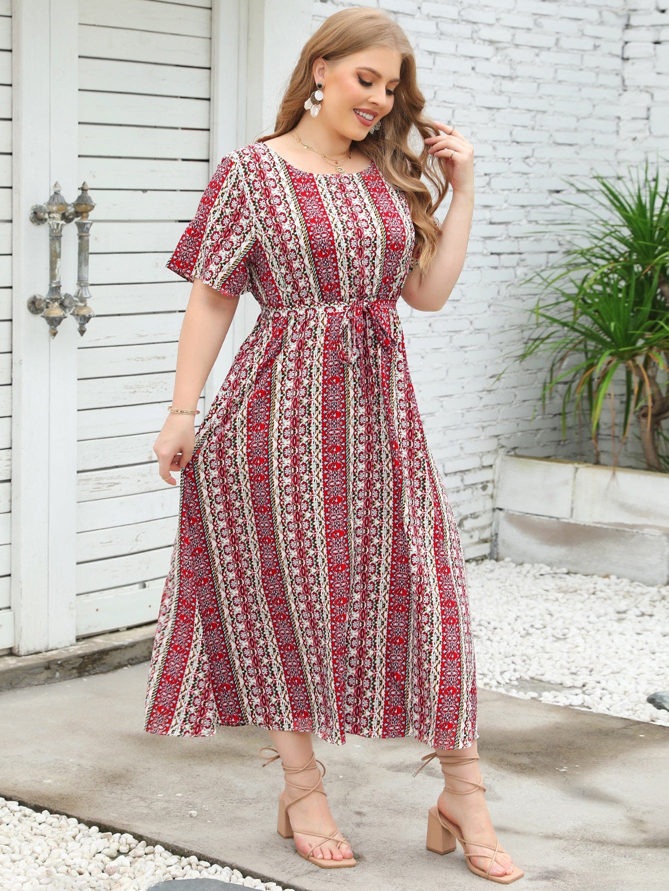 Plus Size Delilah Midi Dress