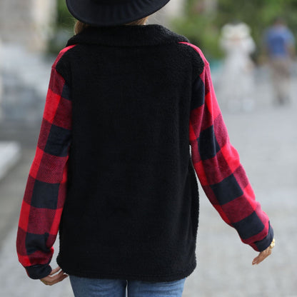 Diantha Plaid Sweatshirt