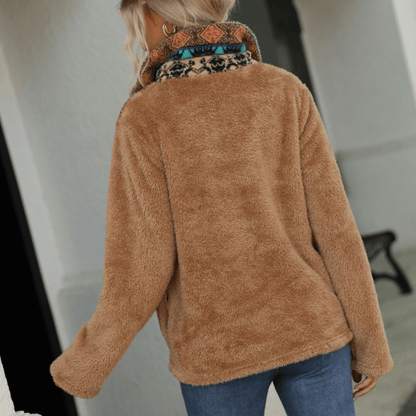 Clementine Sherpa Half Zip Sweatshirt