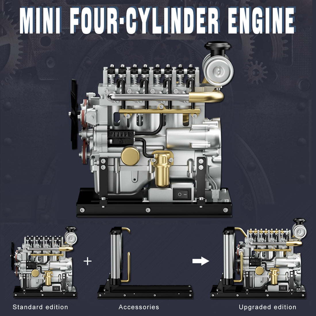 Workable Mini Diesel Engine Metal Model Kit